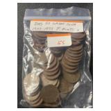(BAG OF 50) WHEAT BACK CENTS *1953 & 55-P MINTS*