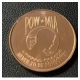 "POW-MIA" (1-OUNCE) COPPER ROUND