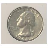 "1963-D" WASHINGTON QUARTER (90% SILVER)