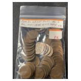 (BAG OF 50) WHEAT BACK CENTS *1920-1939-D&S MINTS*