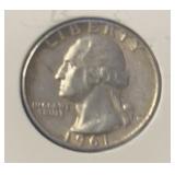 "1961-D" WASHINGTON QUARTER (90% SILVER)