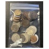 (BAG) "WORLD" COINS-ASSORTED