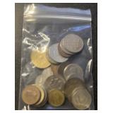 (BAG) "WORLD" COINS-ASSORTED