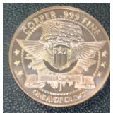 "1-OUNCE" COPPER ROUND~CHECK IT OUT