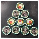 (BAG OF 10) "GAMING" TOKENS