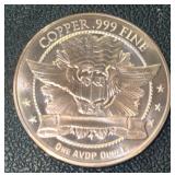 "1-OUNCE" COPPER ROUND~CHECK IT OUT