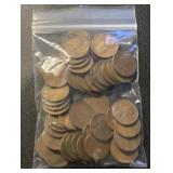 (BAG OF 50) LINCOLN WHEAT BACK CENTS-ASSORTED