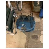 Target & folding blue chair