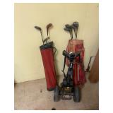 Golf clubs/golf bag/caddie