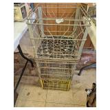 Metal milk crates