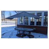 3-1/2x7' table, 6 chairs, 4 are swivel