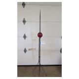 Lightening rod with ruby globe