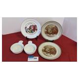 2 - 1984 and 1991 Christmas plates