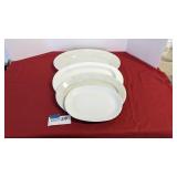4 serving platters from 18' - 12' Ironstone &