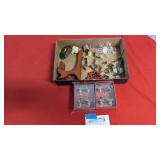 Christmas items, cookie cutter, Lennox napkin