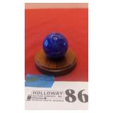 1-1/2' Colbalt blue glass marble w/swirl