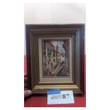 5x7' watercolor original from Italy in antique