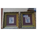 2 gold frame pictures 15'x13'