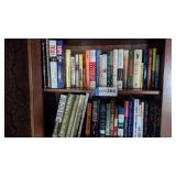 2 shelves of books, Civil War, Public Enemies,