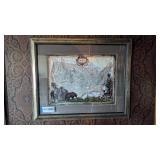 America on Mercator's projection 34x28'