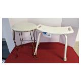 Shower chair, vanity stool
