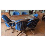 Kitchen table w/6 cushioned chairs, including 1