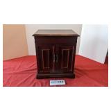 Jewelry cabinet 12' wide, 13-1/2' tall, 8' deep