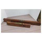 Stanley, Henry Disston levels w/brass trim