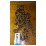 11' light duty log chain, needs repair
