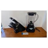 Farberware knife set in block and Hamilton