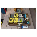 Large assortment of nails, deck screws, sodder