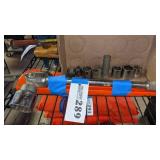 Pipe wrench, S&K 1/2 drive, sockets