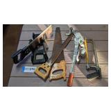 Hack saws, brush saws, come-a-long