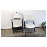 6 Lifetime folding chairs