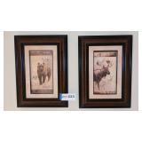 Moose & Bear pictures 16x21'