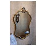 36x22' gold frame mirror