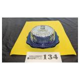 5' wide mini covered butter w/clear lid