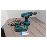 Makita drill with charger and extra battery