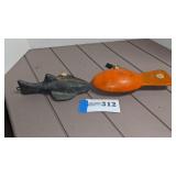 2 very large lead down rigger weights