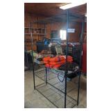 5 tier metal shelving unit 4x18x5'