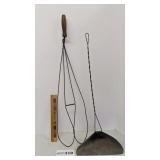 Rug beater and dust pan