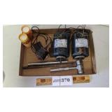 (2) 1/12 F&E motors and misc.