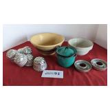 Crocks, aluminum molds, granite pot