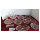 Lg. asst. glassware, basket lead crystal