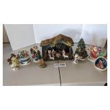Nativity, Christmas figurines, snow globe