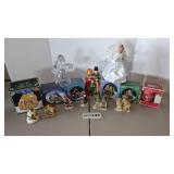 Christmas village, asst. items