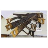 (8) saws, hand, meat, hack, brush