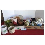 2 boxes of misc. household glass & vases