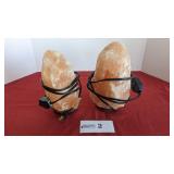2 salt lamps