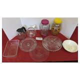 Serving trays, coffee pots, serving bowls